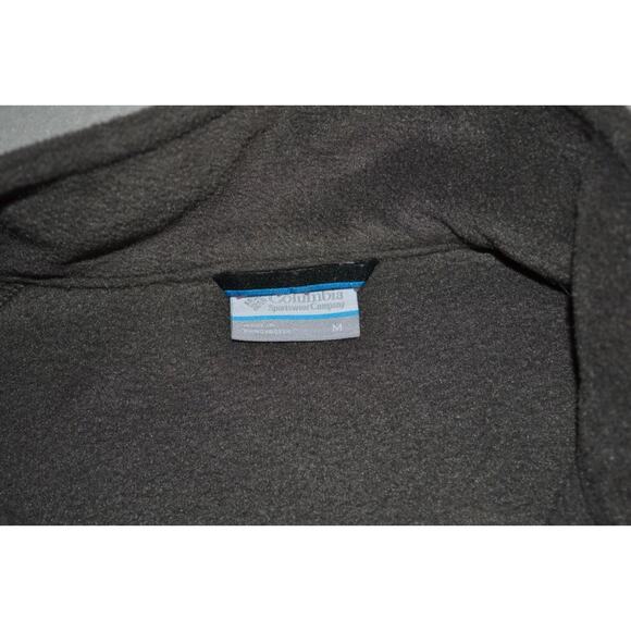 32783 Columbia Fleece Jacket Vest Gray Polyester Size Medium Mens - Picture 7 of 8